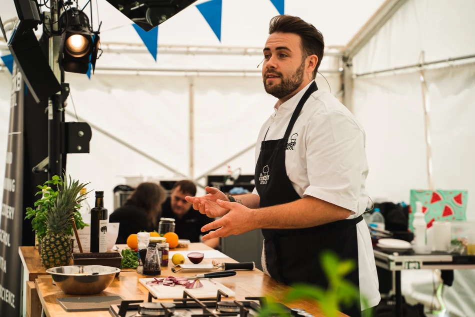 Live Chef Demonstration  - Credit – Stephen Midgely Breakpoint Media