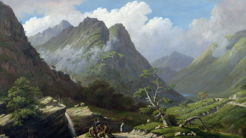 John Knox, Highland Landscape, c.1805, Image courtesy of the Fleming Collection