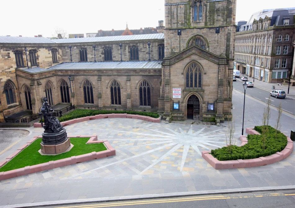 St Nicholas Square in the shadow of the iconic Newcastle Cathedral