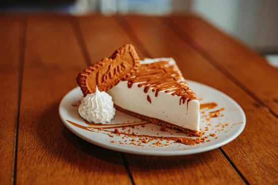 A piece of cheesecake on a white plate, Photo by Med Wael Laraiedh via Unsplash / Free to use under the Unsplash Licence