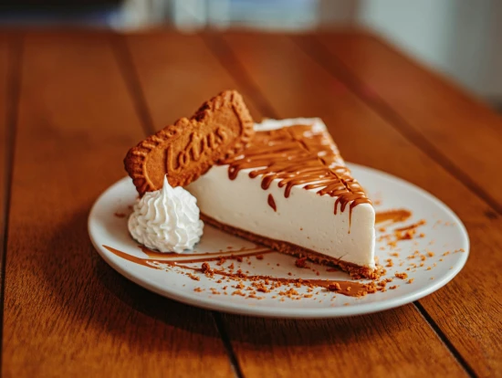 A piece of cheesecake on a white plate, Photo by Med Wael Laraiedh via Unsplash / Free to use under the Unsplash Licence