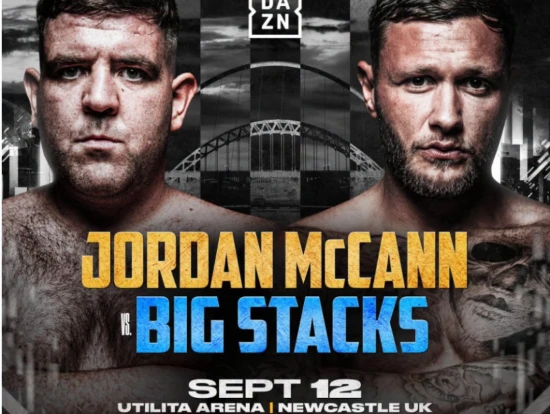 Misfits Boxing: Jordan McCann vs Big Stacks official event artwork