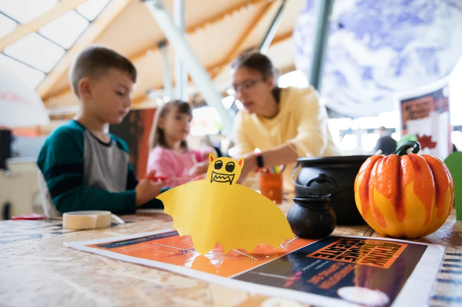 Halloween crafts at Life Science Centre
