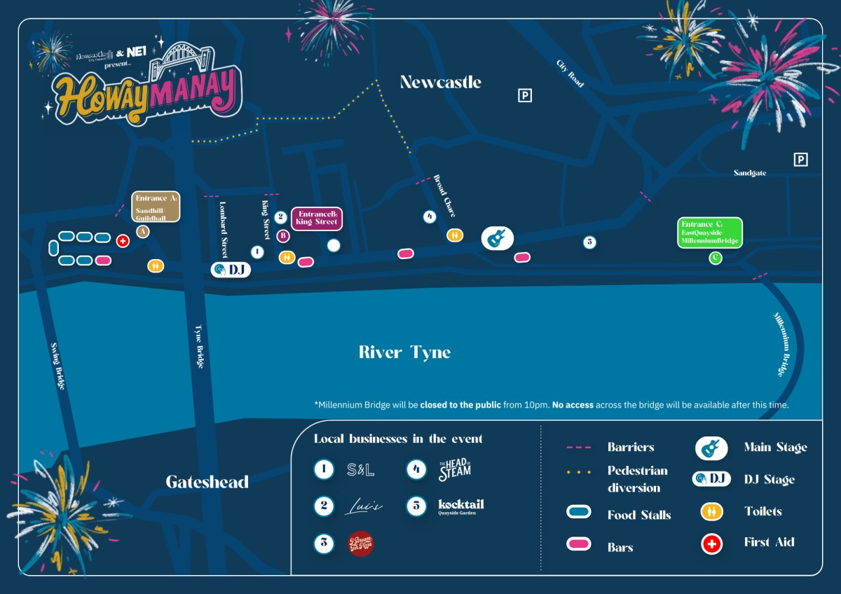 NYE Howaymanay event map