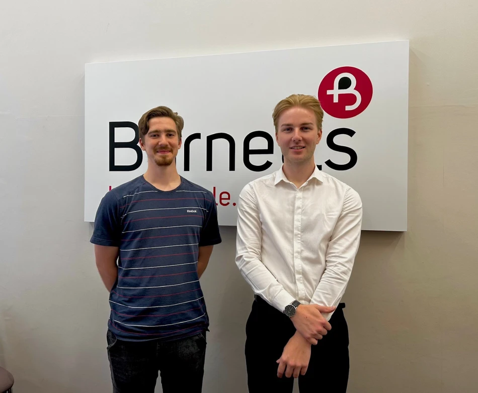 Callum Bell and Alex Goldthorpe of Burnetts