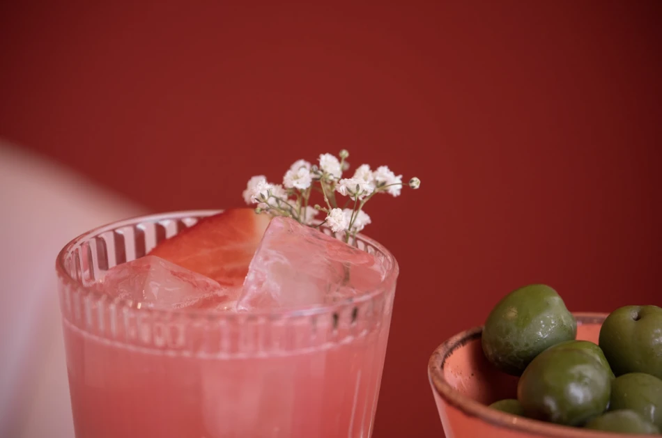 A cocktail at Cafe Mercy