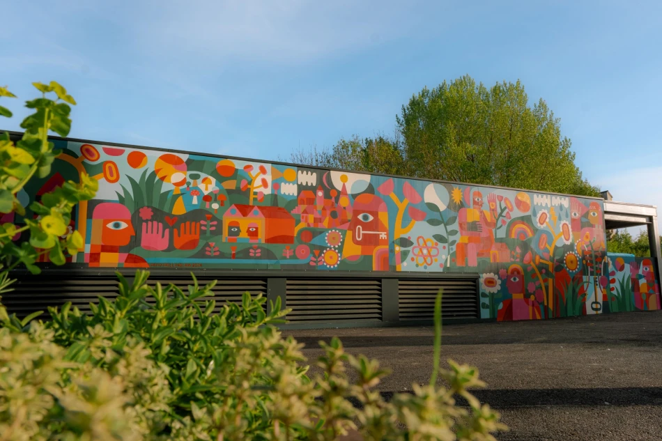David Shillinglaw's finished mural (Credit: Ben Hughes at Unit44)