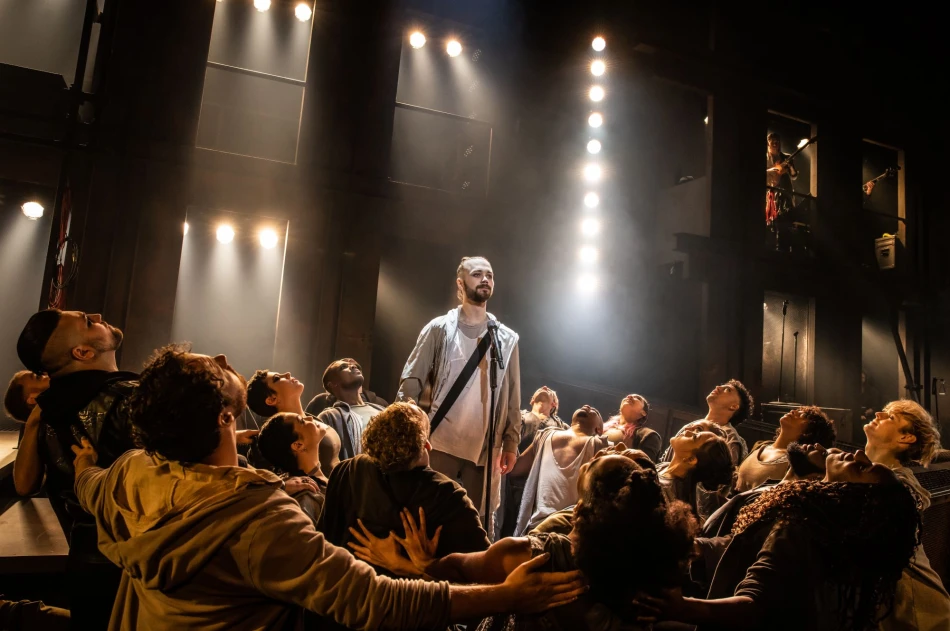 Jack Hopewell and the company of the North American Tour of Jesus Christ Superstar. Photo by Evan Zimmerman for MurphyMade