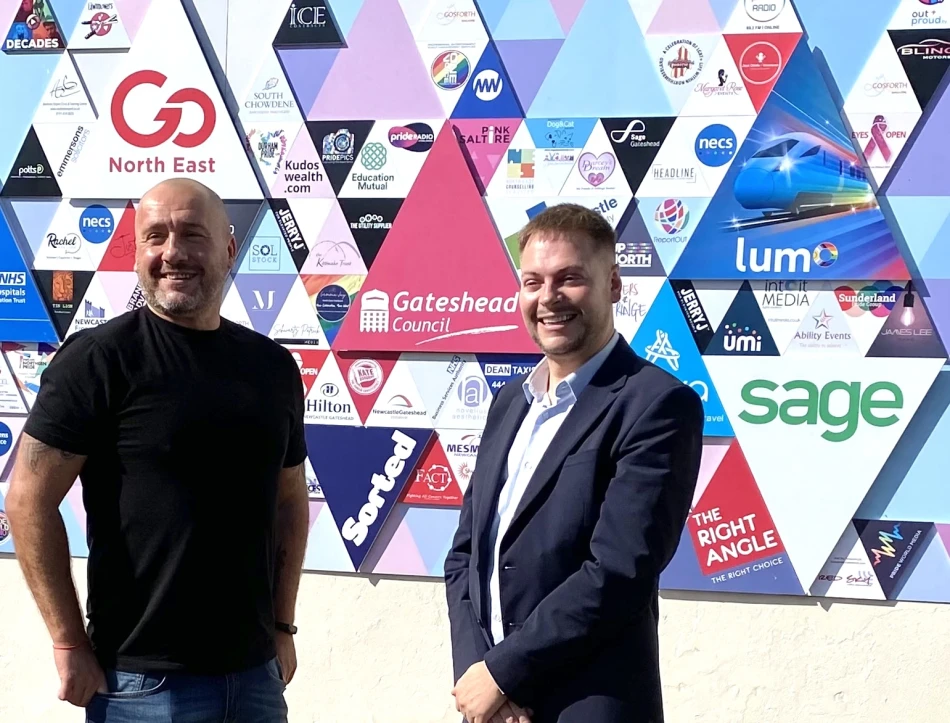 Peter Darrant, director of Pride Radio, and Martijn Gilbert, managing director of Lumo