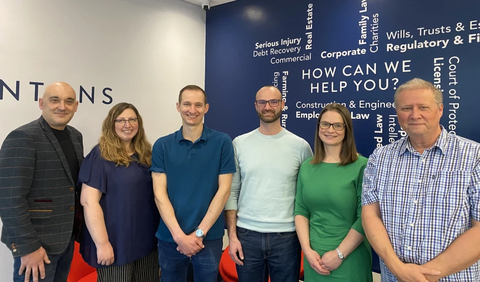 Sintons environmental group (David Pritchard, Gemma Hewitt, Matthew Warner, Matthew Strain, Emma Saunders & David Mather)