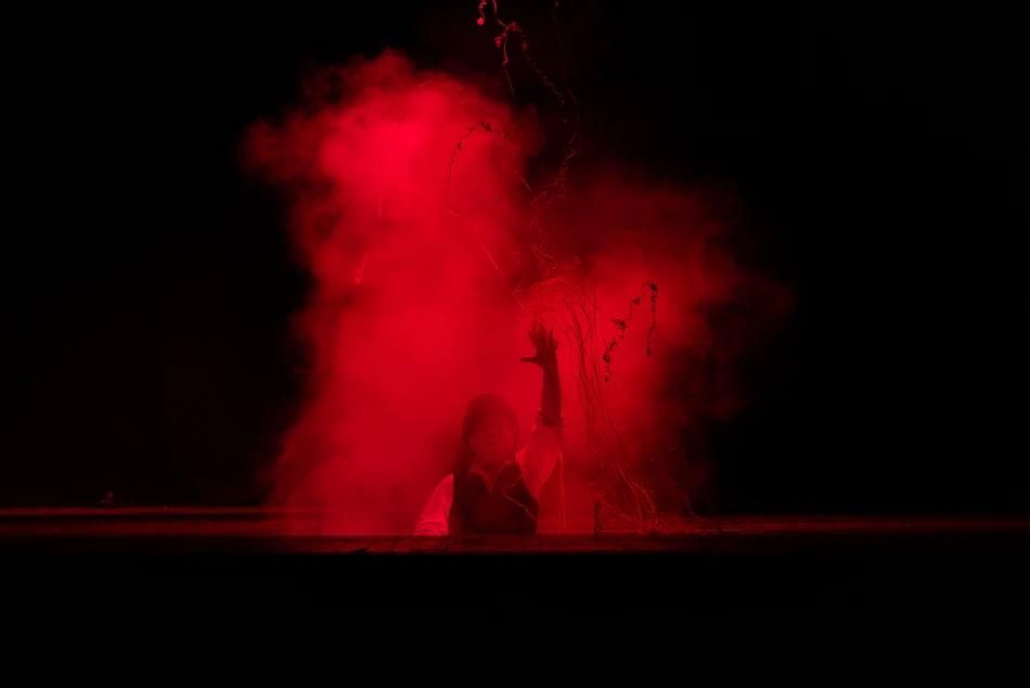 The restored grave trap being used in the conference finale, Credit Carl Joyce