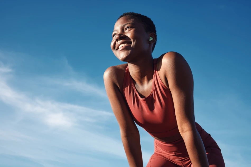 Woman smiling