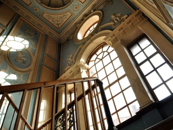 The main staircase at 55 Westgate Road